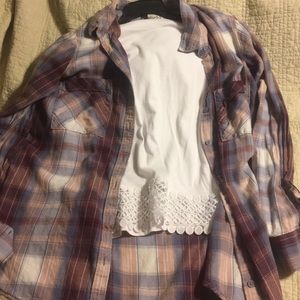 cardigan with white shirt under!